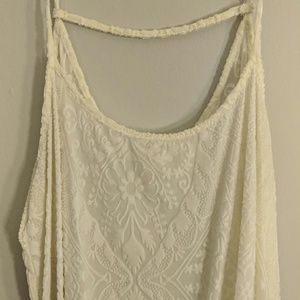 Sun & Shadow velvet paisley design tank top